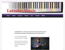 Tablet Screenshot of latrobemusic.com